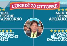 I fatti vostri: oroscopo di Paolo Fox di oggi, 23 ottobre 2017 paolo fox 23 ottobre i fatti vostri