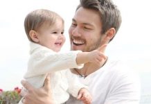 Beautiful, anticipazioni USA: il (vero) figlio di Liam attore per un giorno Liam e suo figlio vero sul set di Beautiful