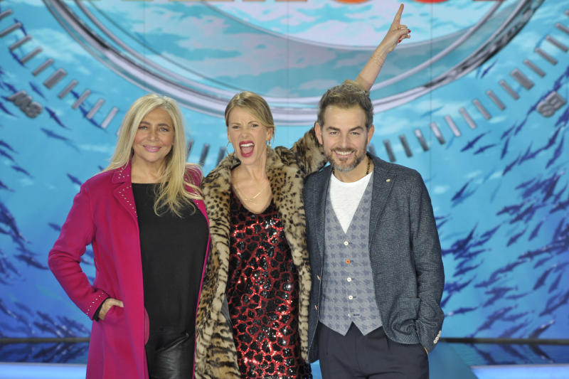 Conferenza stampa isola dei famosi, Marcuzzi, Venier e Bossari