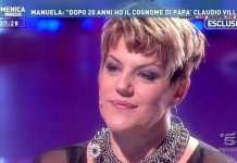 Manuela Villa a Domenica Live abbandona lo studio in lacrime: il motivo Manuela Villa