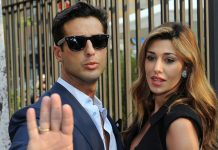 Belen Rodriguez vede Fabrizio Corona, i paparazzi li immortalano belen e corona