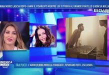 Domenica Live: Nina Moric, Luigi Mario Favoloso e le foto con un altro nina moric domenica live