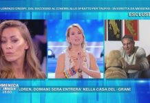 Domenica Live lite fra Lorenzo Crespi e Karina Cascella: “Stai fra il pubblico della De Filippi” Domenica Live: Scintille tra Karina e Lorenzo Crespi