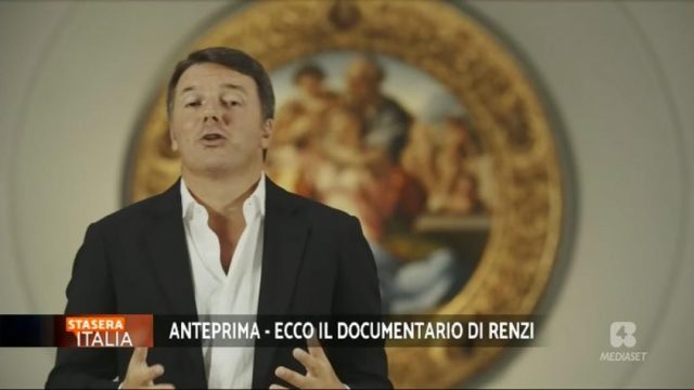 renzi documentario stasera italia