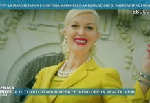 Domenica Live, la Marchesa Daniela Del Secco d’Aragona non è una vera marchesa? Marchesa si marchesa no