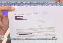 Pomeriggio 5: il documento esclusivo di Signoretti sulla Marchesa d’Aragona | VIDEO pomeriggio 5 marchesa