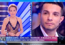 Barbara D’Urso replica a Mahmood per il coming out tv “imbarazzante” di Marco Carta | video Barbara D'Urso replica Mahmood a Live