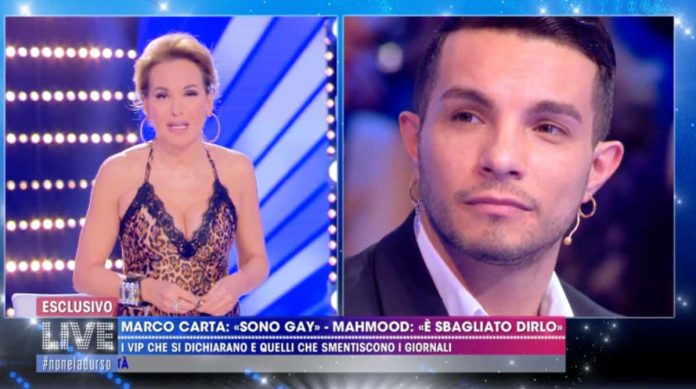 Barbara D’Urso replica a Mahmood per il coming out tv “imbarazzante” di Marco Carta | video Barbara D'Urso replica Mahmood a Live