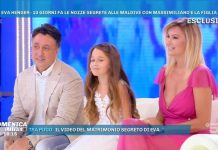 Eva Henger sposa: le immagini esclusive a Domenica Live Eva Henger a Domenica Live