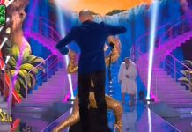 Striscia la notizia, Ciao Darwin 8 al primo posto de I nuovi mostri | video Foto caduta Lisa Fusco Ciao Darwin 8