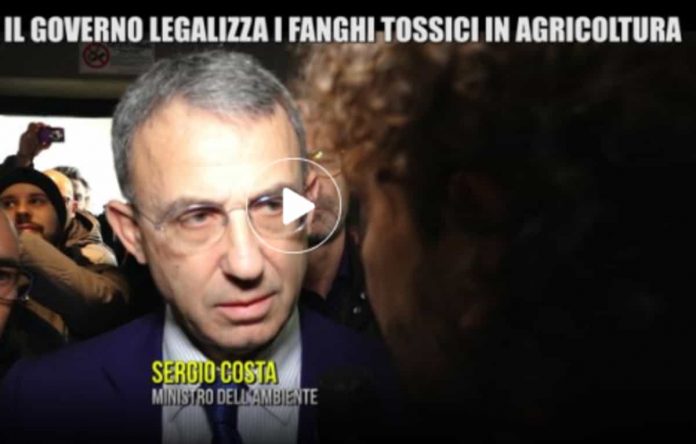 Le Iene, servizio di Filippo Roma “Fanghi tossici in agricoltura” | video frame servizio Iene fanghi 2019