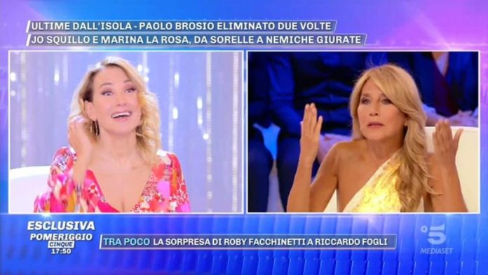 Jo Squillo a Pomeriggio 5: ” Non giudico Marina La Rosa, ma … “ Jo Squillo e Marina La Rosa