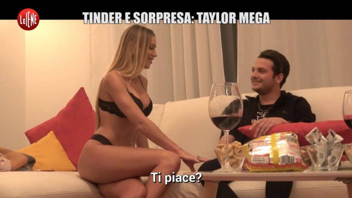 Le Iene, Taylor Mega approda sotto falso nome su Tinder | Video Le iene Taylor Mega
