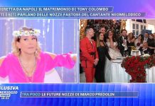 Tony Colombo sposo, il matrimonio in diretta a Pomeriggio Cinque | video Mediaset Tony Colombo sposo Pomeriggio 5