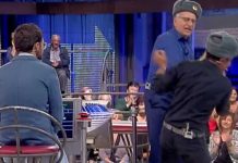 Avanti un altro 2019, Bonolis fa una sfuriata contro Laurenti | video Foto Bonolis pugno Laurenti Avanti un altro 2019