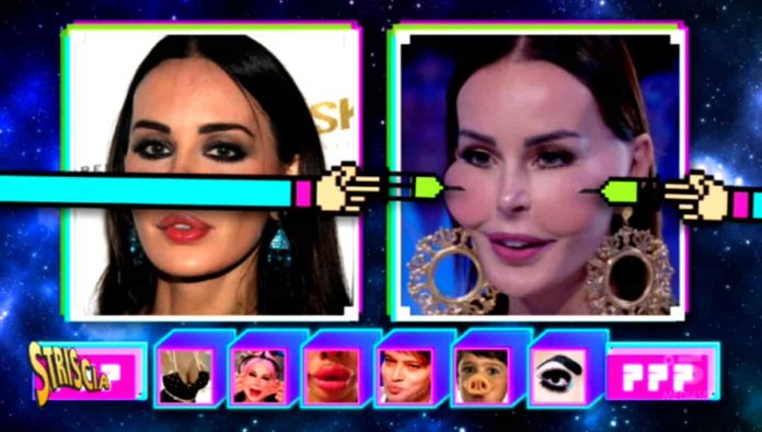 Nina Moric, oggi a Striscia la notizia le immagini col confronto “prima e dopo” | video Foto Nina Moric oggi Striscia la notizia 2019