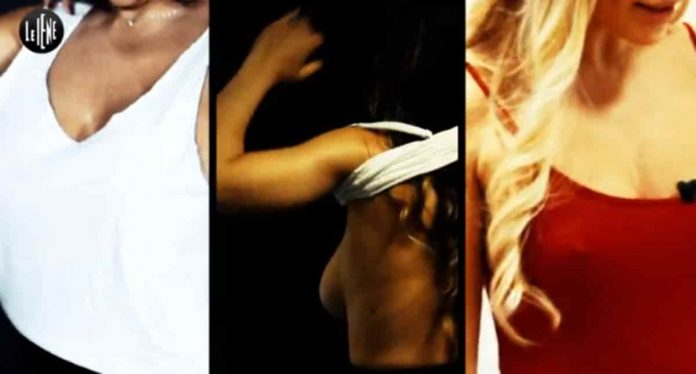 Marika Fruscio, Cecilia Capriotti ed Elena Morali hanno il seno rifatto? Il test a Le Iene | video Le Iene testano il seno delle showgirl