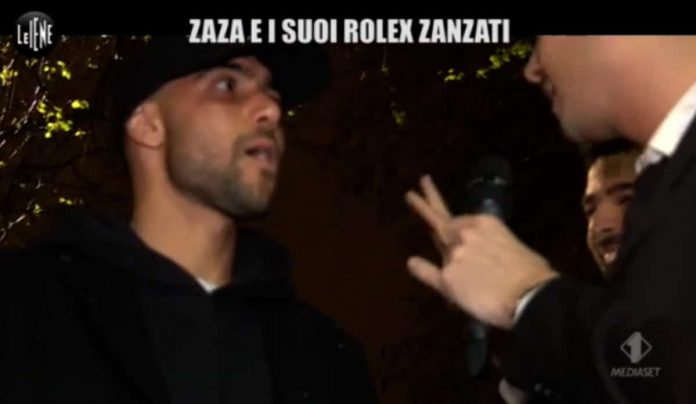 Lo scherzo de Le Iene a Zaza: “I suoi rolex zanzati” | video completo Zaza "vittima" di uno scherzo de Le Iene
