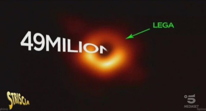 Striscia La Notizia, prima foto di un buco nero | video Mediaset Striscia La Notizia foto buco nero