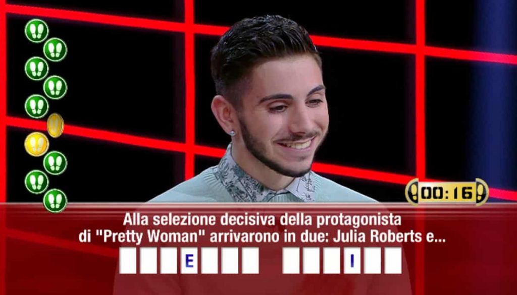 Nicolò dà la risposta "Valeria Marini" a Caduta Libera 2019 e il pubblico se la ride