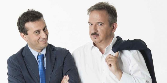 Luca Telese e David Parenzo in onda su La 7