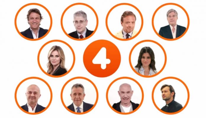 Barbara Palombelli assente dalla “nuova Rete 4”? Nel promo Mediaset non c’è, ma sarà lei la conduttrice di Stasera Italia I conduttori di Rete 4 presenti nel promo 2019/2020