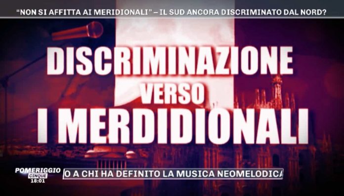 Pomeriggio 5, Barbara D’Urso si scusa: in un servizio sul Sud spunta la scritta “mer*idionali” | video Mediaset La scritta mer*idionali apparsa a Pomeriggio 5 in un servizio sul Sud