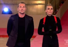 Ilary Blasi “spreme” Alvin ad Eurogames: “Patatone” | video Mediaset Ilary Blasi vestita come Eva Kant a Eurogames 2019