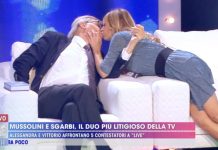 Alessandra Mussolini e Vittorio Sgarbi: bacio a sorpresa a Live – Non è la D’Urso | Video Mediaset Vittorio Sgarbi e Alessandra Mussolini si baciano a Live - Non è la D'Urso
