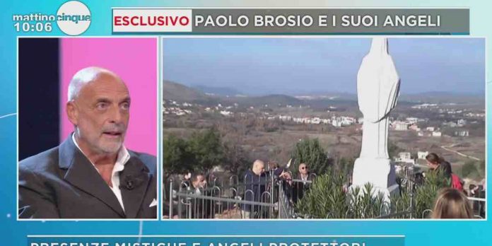 Mattino Cinque, Paolo Brosio racconta: “salvato da un angelo” | Video Mediaset Mattino Cinque, Paolo Brosio e gli angeli