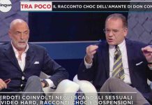 Mattino Cinque, Paolo Brosio contro Cecchi Paone e Sabrina Scampini | Video Mediaset Mattino Cinque scontro Paolo Brosio Cecchi Paone