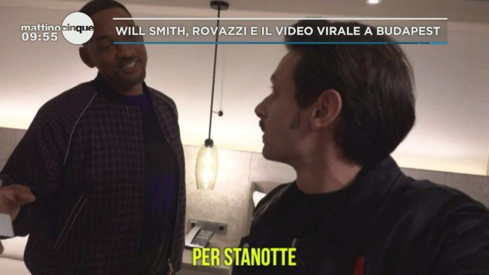 Mattino Cinque, Will Smith e Rovazzi insieme per una notte: lo scherzo | Video Mediaset Will Smith e Rovazzi scherzo a Mattino Cinque