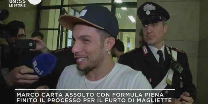Mattino Cinque, Marco Carta assolto