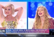 Taylor Mega e Antonella Elia, botta e risposta a Live – Non è la D’Urso: “Ti ho riesumata”, “Aiuti a fare le pi**e” | video Mediaset Antonella Elia e Taylor Mega a Live - Non è la D'Urso