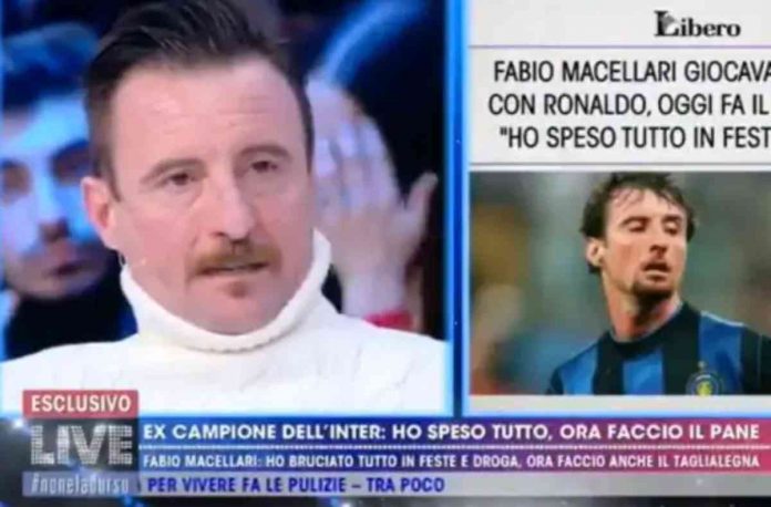 Fabio Macellari, l’ex calciatore svela com’è oggi la sua vita: l’intervista a Live – Non è la D’Urso | video Mediaset Fabio Macellari intervistato a Live - Non è la D'Urso
