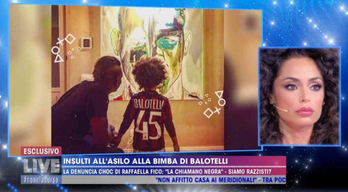 Raffaella Fico, la figlia Pia insultata come Balotelli? Il commento a Live – Non è la D’Urso | video Mediaset Raffaella Fico e le immagini di Balotelli e la figlia Pia a Live - Non è la D'Urso