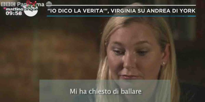 Virginia Giuffre accusa Andrea di York: “ero la sua schiava sessuale” | Mattino Cinque Video Mediaset Virginia Giuffre scandalo Andrea di York a Mattino Cinque