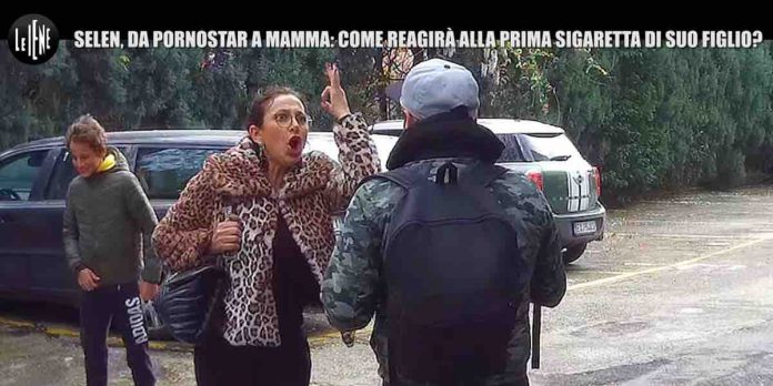 Scherzo a Selen, la pornostar Luce “impazzisce” per la prima sigaretta del figlio | Video Mediaset Selen e lo scherzo a Le Iene