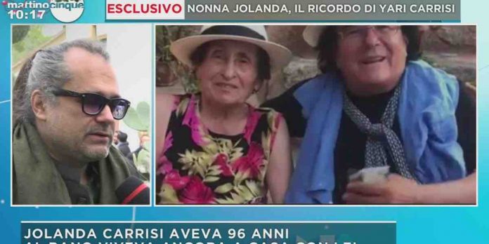 Yari Carrisi, ricorda nonna Jolanda a Mattino Cinque: “era una presenza umile” | Video Mediaset Yari Carrisi ricorda Nonna Jolanda a Mattino Cinque