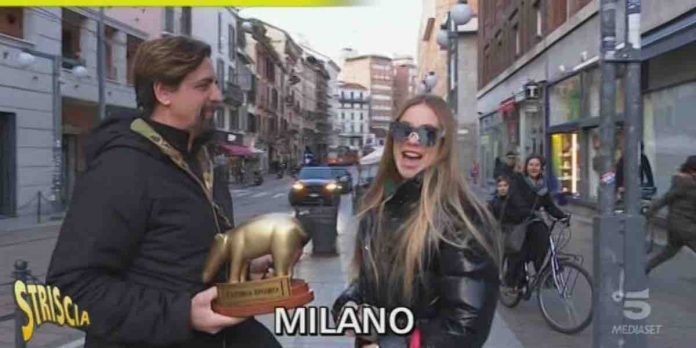 Taylor Mega riceve un nuovo tapiro a Striscia La Notizia | Video Mediaset Taylor Mega tapiro a Striscia La Notizia