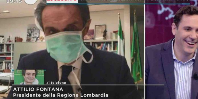 Attilio Fontana a Mattino Cinque: riaperture e test sierologici | Video Mediaset Attilio Fontana in isolamento a Mattino Cinque
