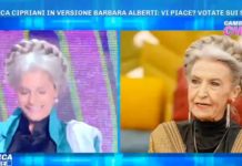 Domenica Live: Francesca Cipriani diventa Barbara Alberti e poi si ri-trasforma | VIDEO MEDIASET Domenica Live Francesca Cipriani