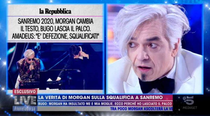 Morgan contro Bugo a Live Non è la D'Urso