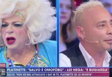 Platinette contro Salvo Veneziano a Live Non è la D’Urso | Video Mediaset Platinette contro Salvo Veneziano