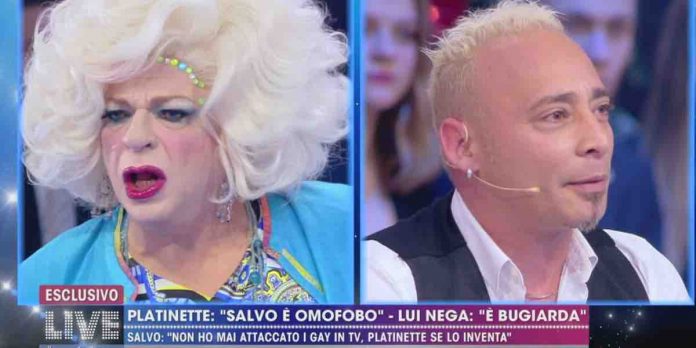 Platinette contro Salvo Veneziano a Live Non è la D’Urso | Video Mediaset Platinette contro Salvo Veneziano