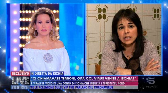 Coronavirus, parla la donna che a Ischia ha offeso alcuni turisti del Nord: “Chiedo scusa per i toni” | Video Mediaset Barbara D'Urso e Teresa in diretta da Ischia