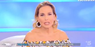 Barbara d'Urso infuriata