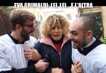 Scherzo Eva Grimaldi a Le Iene: l’attrice tradita dalla moglie Imma Battaglia? | Video Mediaset Scherzo Eva Grimaldi a Le Iene