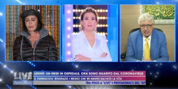 Alberico Lemme a Live Non è la d’Urso: “Il medico mi ha detto di pregare” | Video Mediaset Lemme Coronavirus