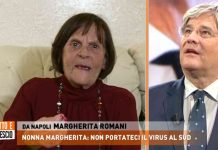 Dritto e rovescio, Nonna Margherita si agita in collegamento con Del Debbio: «Ho fatto la guerra! Vergognatevi!» | Video Mediaset Nonna Margherita a Dritto a rovescio
